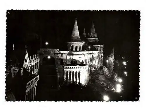 Ak Budapest Halaszbastya Fischerbastei Foto