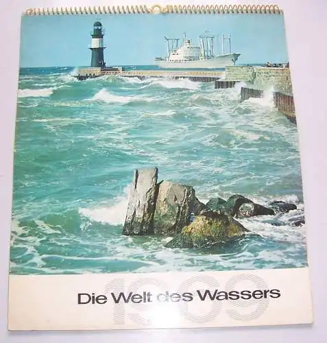 DDR Kalender Welt des Wasser 1969 vollständig 