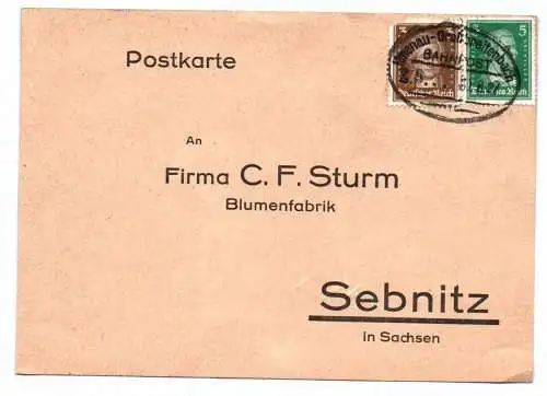 Postkarte Bahnpost Stempel 1927 Ilmenau nach Großbreitenbach