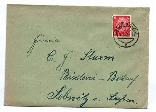 Alter Brief mit Stempel 20 4 1942  Liebau Schlesien