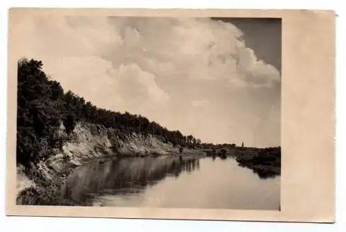 Echfoto Ak Bad Düben Alaunwerk am Roten Ufer um 1950