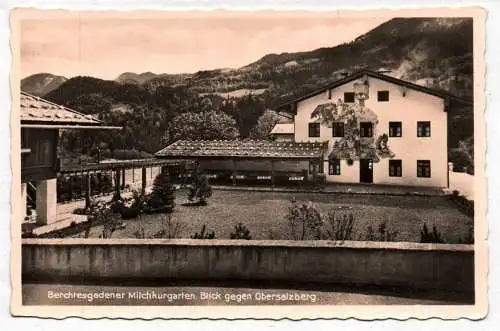 Ak Berchtesgaden Milchkurgarten Blick gegen Obersalzberg