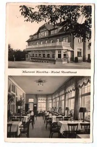 Ak Kurort Hartha Hotel Forsthaus 1937 Tharandt