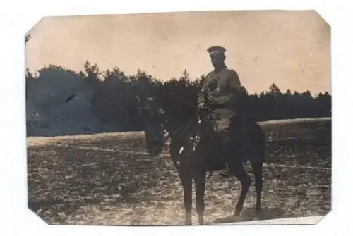 Foto Ak Major Klemme zu Pferd Abzeichen 1 Wk