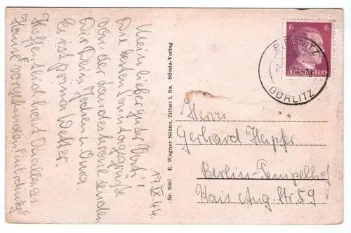 Ak Görlitz Die Landeskrone 1944