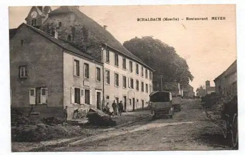 Ak Schalbach Moselle Restaurant Meyer 1930 France