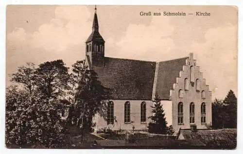 Ak Gruß aus Schmolsin Kirche 1921 Smołdzino Pommern