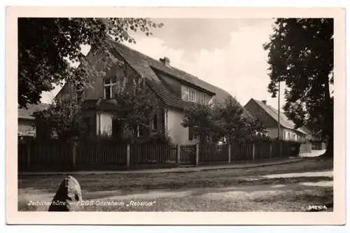 Ak Zechlinerhütte FDGB Gästeheim Rebstock 1954 Rheinsberg