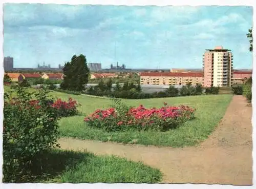 Ak Eisenhüttenstadt in Farbe Blick vom Rosenhügel 1969