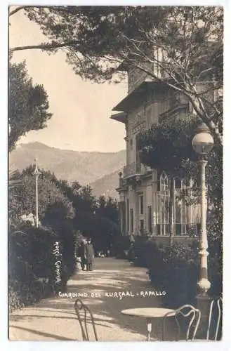 Foto Ak Rapallo Giadino del Kursaal Italien Rossi Genova um 1910