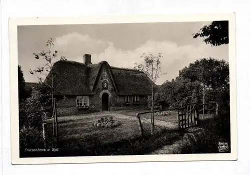 Foto Ak Friesenhaus a. Sylt Schleswig-Holstein Echtfoto Postkarte 
