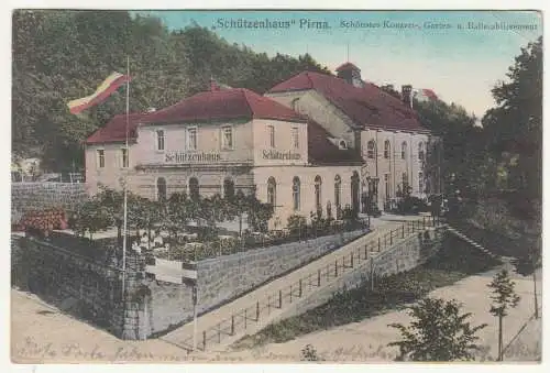 Kolo. Ak Schützenhaus Pirna 1915 ! (A3646