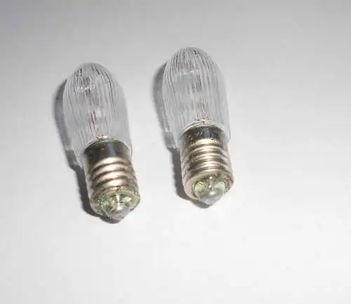 2 Stück Narva Topkerzen 22 V 5 W für Lichterbogen Lichterkette Unbenutzt DDR