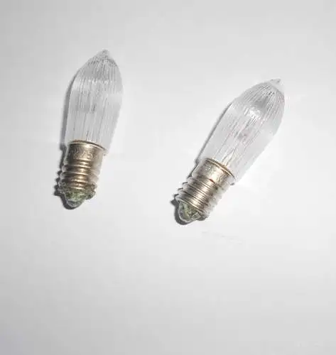 2 Stück Narva Topkerzen 22 V 5 W für Lichterbogen Lichterkette Unbenutzt DDR