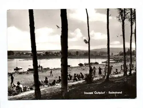 Ak Stausee Quitzdorf Badestrand 1975 Kollm Kreis Niesky