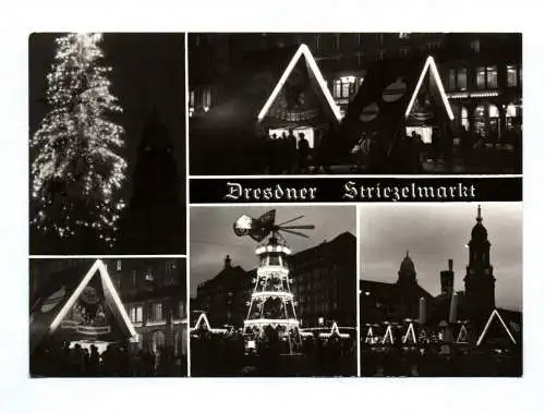 Ak Dresdner Striezelmarkt 1985 Weihnachtsmarkt