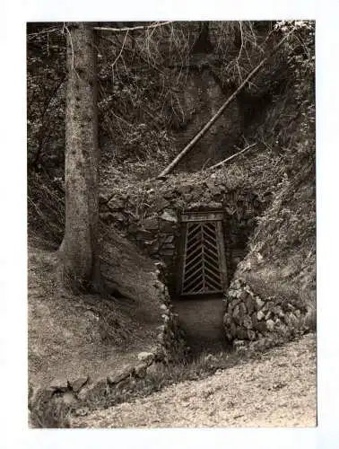 Ak Geising Osterzgebirge Eingang zum Silberstollen 1970
