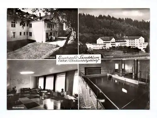 Ak Bayerwald Sanatorium Cham Windischbergerdorf 1963