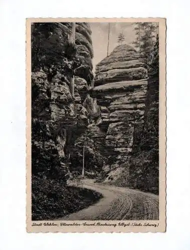 Ak Stadt Wehlen Uttewalder Grund Basteiweg Sächsische Schweiz