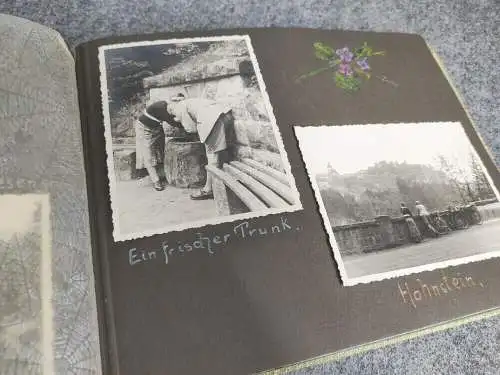 Fotoalben Hohnstein Erzgebirge 2 Stück Familie Ausflüge 1937