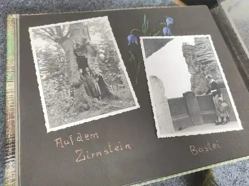 Fotoalben Hohnstein Erzgebirge 2 Stück Familie Ausflüge 1937