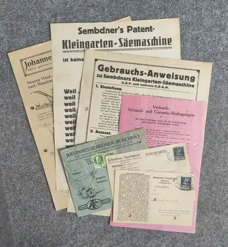 Alte Prospekte 1920 Gebrauchsanweisung Postkarte Drucksache Landwirtschaft