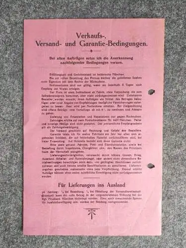 Alte Prospekte 1920 Gebrauchsanweisung Postkarte Drucksache Landwirtschaft