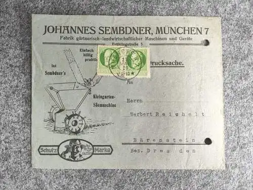 Alte Prospekte 1920 Gebrauchsanweisung Postkarte Drucksache Landwirtschaft