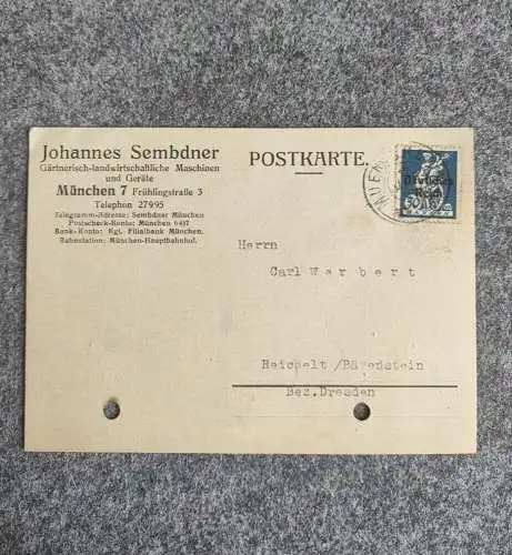 Alte Prospekte 1920 Gebrauchsanweisung Postkarte Drucksache Landwirtschaft