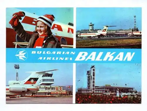 Ak Bulgarian Airlines Balkan 1981 Flughafen Flugzeuge