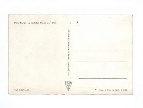 Ak Milo Barus ex stärkster Mann der Welt hebt 9 Frauen an 1965