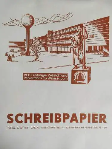 Originale Dokumenten Mappe DDR braun aus Leder Weißenborn