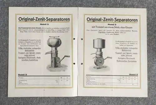 Prospekt Milchverarbeitung Separatoren