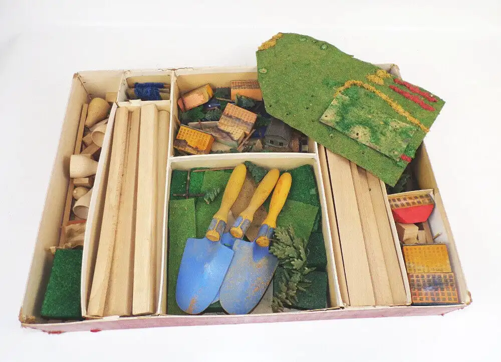 Meine Heimat im Sandkasten 1956 Lehrmittel Baukasten Scheibner Marienberg  1