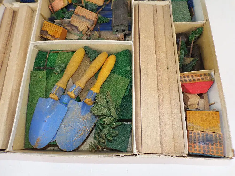 Meine Heimat im Sandkasten 1956 Lehrmittel Baukasten Scheibner Marienberg  6