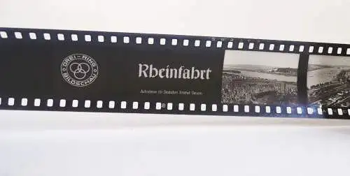 Rheinfahrt Drei Ring Bilderschau 1950 er Diafilm Rollfilm 35 mm