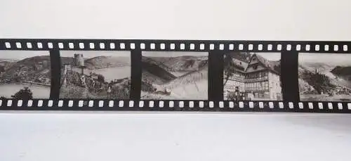 Rheinfahrt Drei Ring Bilderschau 1950 er Diafilm Rollfilm 35 mm