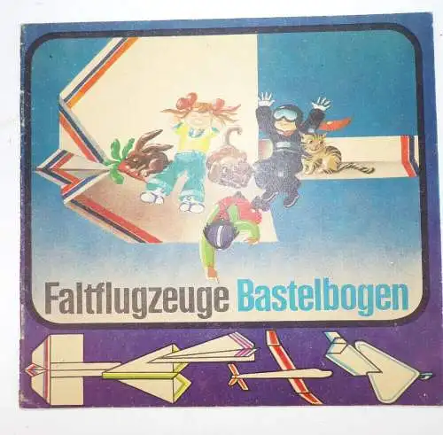 Flugzeuge Bastelbogen Ausschneidebogen Junge Welt Berlin 1982