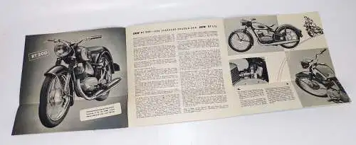 Altes Prospekt DKW RT200 Motorrad Autounion 