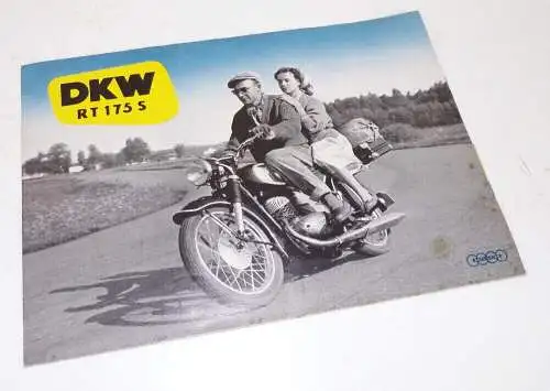 DKW RT 175 S Motorrad Prospekt Oldtimer