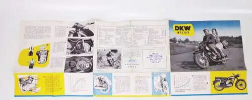 DKW RT 175 S Motorrad Prospekt Oldtimer 