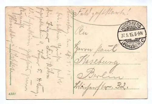 Scherz Ak Gruß aus dem Riesengebirge 1915