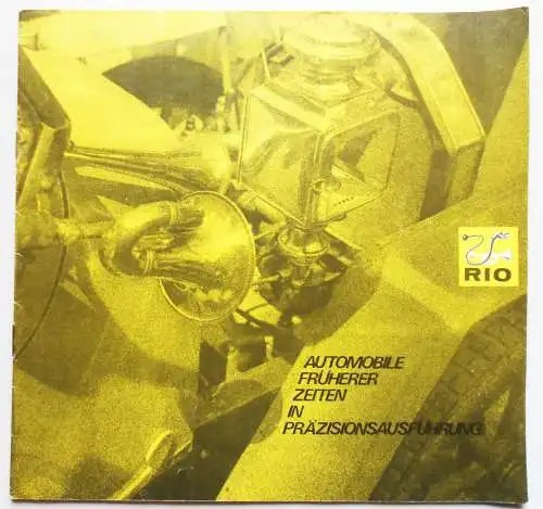 Altes Prospekt Rio Modellautos 