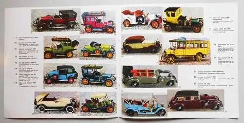 Altes Prospekt Rio Modellautos 