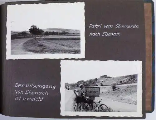 Fotoalbum Fahrrad Tour 1959 Pirna Leipzig Jena Erfurt Sömmerda Fotos
