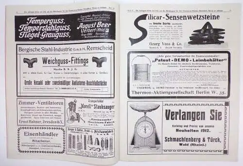 Mitteilung für den Eisenwaren Handel Düsseldorf Reklame Anzeiger 1912 Zeitschrif