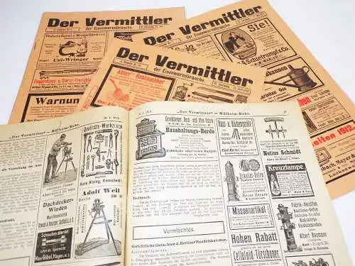 Der Vermittler der Eisenwaren Branche 1912 Werbeanzeigen Annoncen Anzeiger
