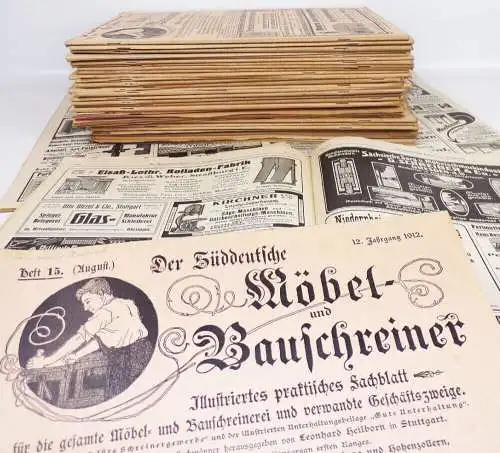 Der Süddeutsche Möbel und Bauschreiner Schreiner Tischler 1912 1913 Zeitschrift