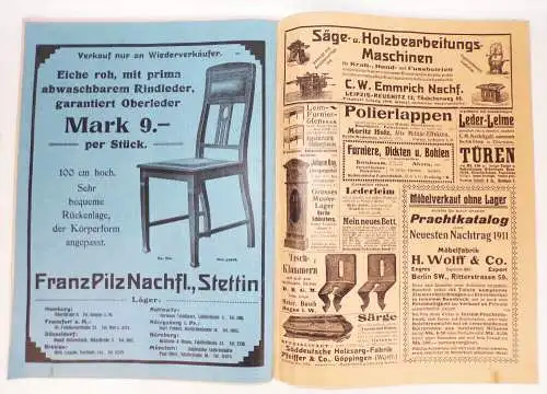 Der Süddeutsche Möbel und Bauschreiner Schreiner Tischler 1912 1913 Zeitschrift
