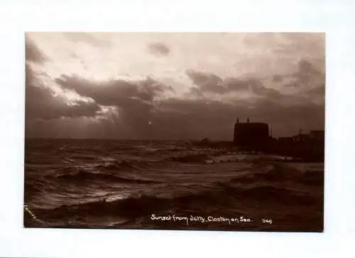 Ak Sunset from Jetty Clacton on Sea